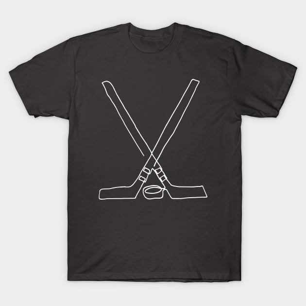 Hockey one line T-Shirt by COLeRIC